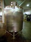 Used 2500 Liter Stainless Steel Mueller Water Jacketed Tank