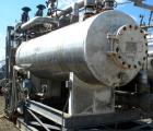 Used Hebeler Pressure Tank, 940 Gallons, 316L Stainless Steel, Horizontal. 42’’ diameter x 144’’ straight side, 2 to 1 elliptical heads. Internal rated 75/FV psi at 300 deg.f., and –20 deg.f. at 75/F...