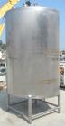 Used Tank, 825 Gallon, 304 Stainless Steel, Vertical. Approximately 55-1/2