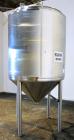 Used Tank, 500 Gallon, 316 Stainless Steel, Vertical. 52