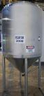 Used Tank, 500 Gallon, 316 Stainless Steel, Vertical. 52