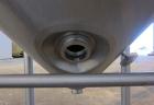 Used Tank, 500 Gallon, 316 Stainless Steel, Vertical. 52