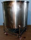 Used 500 Gallon Tank.Stainless steel dish bottom, portable.