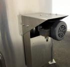 Used Tank, 580 Gallon, 304 Stainless Steel, Vertical. Approximate 62” diameter x 45” straight side, flat top with a bolt on cover with a 1/3 hinged opening, sloped bottom. Side bottom entering agitat...
