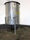 Used Tank, 750 Gallon, 304 Stainless Steel, Vertical. Approximate 55