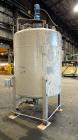 Used Tank, 750 Gallon, 316 Stainless Steel, Vertical. Approximate 60