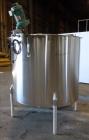 Used Perma-San Mixing Tank, 650 Gallon, 316 Stainless Steel, Vertical.