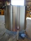Used Perma-San Mixing Tank, 650 Gallon, 316 Stainless Steel, Vertical.