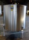 Used Perma-San Mixing Tank, 650 Gallon, 316 Stainless Steel, Vertical.
