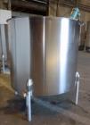 Used Perma-San Mixing Tank, 650 Gallon, 316 Stainless Steel, Vertical.