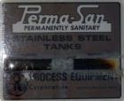 Used Perma-San Mixing Tank, 650 Gallon, 316 Stainless Steel, Vertical.