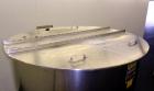 Used Perma-San Tank, 525 Gallon, Model OVS, 316 Stainless Steel, Vertical. Approximately 52” diameter x 58” straight side, open top with (2) 1/3 hinged covers, sloped bottom.  Provision for a clamp-o...