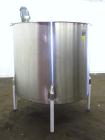 Used Perma-San Tank, 650 Gallons, Model OVS, 316 Stainless Steel, Vertical. Approximately 62