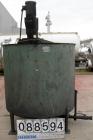 USED: Perry tank, 500 gallon, 304 stainless steel, vertical. 56