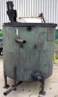 USED: Perry tank, 500 gallon, 304 stainless steel, vertical. 56
