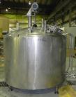 Used Pfaudler Tank, 500 Gallon, 304 Stainless Steel, Vertical. 66