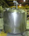 Used Pfaudler Tank, 500 Gallon, 304 Stainless Steel, Vertical. 66