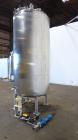 Used Precision Stainless Pressure Tank, 3000 Liter (792 Gallon), 316L Stainless Steel, Vertical. 48