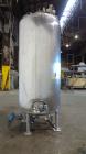 Used Precision Stainless Pressure Tank, 3000 Liter (792 Gallon), 316L Stainless Steel, Vertical. 48