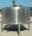 Used St. Regis Tank, Approximately 500 Gallon, 316 Stainless Steel, Vertical. 66