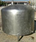 USED: St Regis tank, 500 gallon, 304 stainless steel, vertical. 66