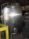 Used TCI Superior Aseptic Pressure Tank, 400 Gallon, Stainless Steel, Vertical. Approximately 48
