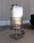 Used Tiger Steel Pressure Tank, 500 Gallon, 304L Stainless Steel, Vertical. 45