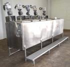 Industrial Used 6 Compartment 700-Gallon Stainless Steel Tank – 304 SS, Multi-Purpose Processing