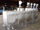 Used- 6 Compartment Rectangular Tank, Approximate 700 Total Gallons