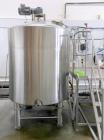 Used 660 Gallon Jacketed Stainless Steel Stainless Steel Tank – 2022 – Milk Pasteurization – 3-Zone Water/Steam Jacket – Agitated