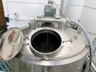 Used 660 Gallon Jacketed Stainless Steel Stainless Steel Tank – 2022 – Milk Pasteurization – 3-Zone Water/Steam Jacket – Agitated