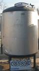 Used Vendome Tank, 675 Gallon, 304 Stainless Steel, Vertical. 54