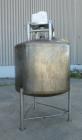 Used Walker Processor Tank, Model PZ-SP, 600 Gallon, 316L Stainless Steel.