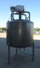 Used Walker Processor Tank, Model PZ-SP, 600 Gallon, 316L Stainless Steel.