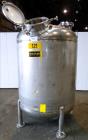 Used Watson Metal Masters Pressure Tank, 500 Gallon, 316L Stainless Steel, Vertical. 52
