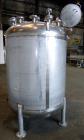 Used Watson Metal Masters Pressure Tank, 500 Gallon, 316L Stainless Steel, Vertical. 52