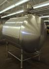 Used Zero Milk Cooling Tank, Model WV600, 600 Gallons, 304 Stainless Steel, Hor