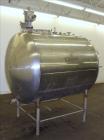 Used Zero Milk Cooling Tank, Model WV600, 600 Gallons, 304 Stainless Steel, Hor