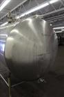 Used Zero Milk Cooling Tank, Approximately 800 Gallons, 304 Stainless Steel, Horizontal. Approximately 52