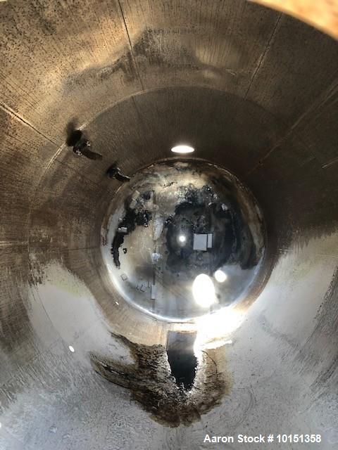 Used-Approximately 20,000 Gallon 304 Stainless Steel Vertical Tank