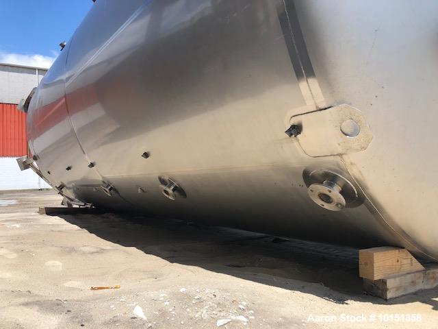 Used Approximately 20,000 Gallon 304 Stainless Steel Vertical Tank