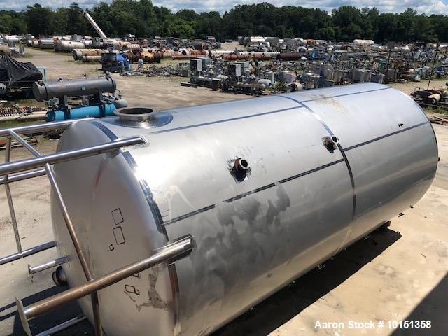 Used Approximately 20,000 Gallon 304 Stainless Steel Vertical Tank