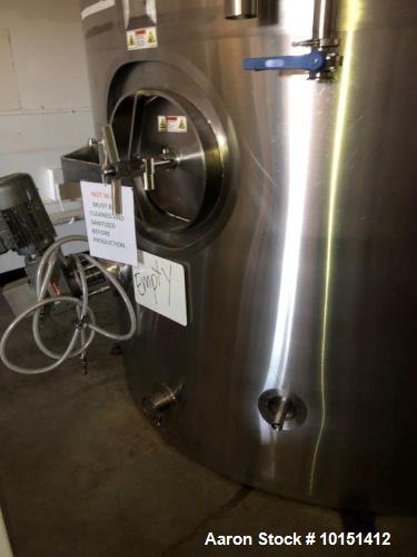 Used Approximately 6,500 Gallon Stainless Steel Mix Tank.7'6" Dia X 20' Straight side.Manufacturer: B Cast Stainless Product...