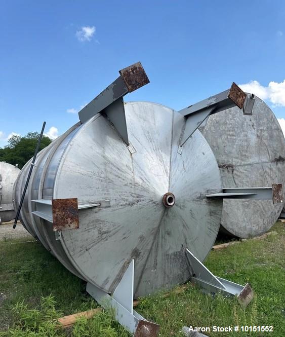 Used 8,000 Gallon Stainless Steel Tank – Cone Bottom, Flat Top, Leg-Mounted