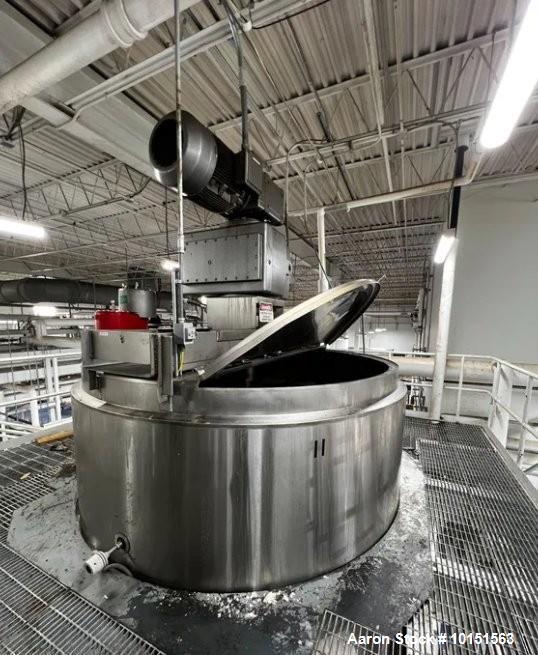 Used ICC Northwest 6,000 Gallon Stainless Steel Jacketed Tank with Double-Motion Agitation