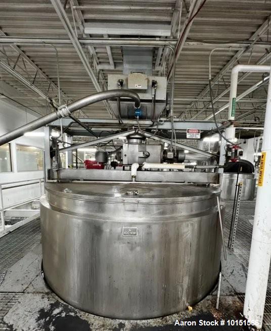 Used Stainless Steel 6,000 Gallon Process Tank – ICC Northwest Jacketed with Agitator