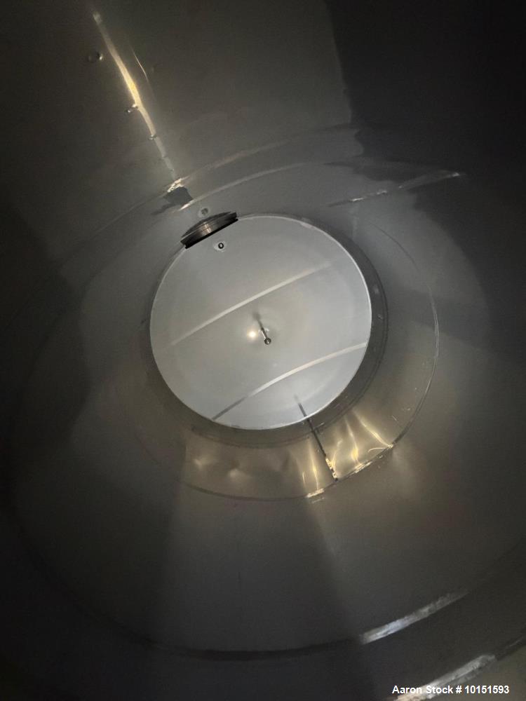 Used 8,400 Gallon (200 BBL) Stainless Steel Jacketed Tank – Cone Bottom Fermentation & Storage Vessel with CIP