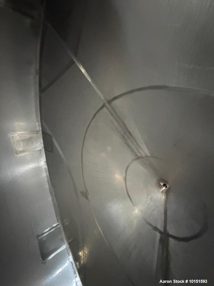 Used 8,400 Gallon (200 BBL) Stainless Steel Jacketed Tank – Cone Bottom Fermentation & Storage Vessel with CIP