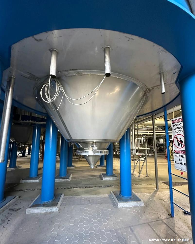 Used Ziemann Bauer 9,300 Gallon Jacketed Pressure Vessel | 300 BBL Stainless Steel Fermentation Tank