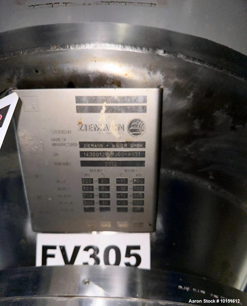 Ziemann Bauer 300 BBL Brewery Fermentation Tank – Stainless Steel